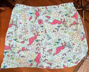 Vineyard Vines Nautical Map Print Skort Size 10